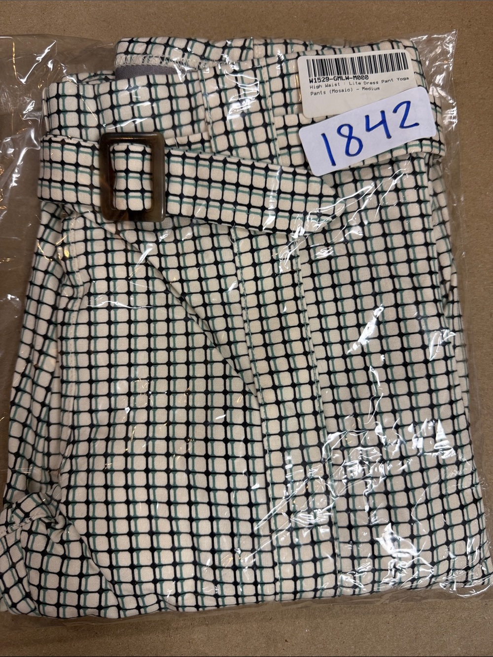 New Betabrand Mosaic High Waist Lite Skinny Dress Pant Yoga Pants Medium